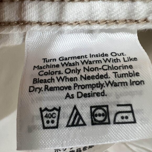 Eddie Bauer Jean Jacket Womens Size L White Button Up Cotton Blend Casual Denim - Picture 11 of 16